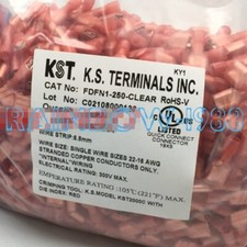 1000PC/BAG FOR KST terminal FDFN1-250 fully insulated sheath 6.3 plug-in spring