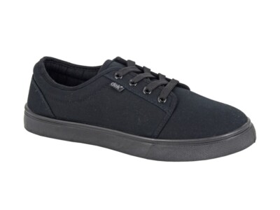 Dek Herren Damen Schwarz Pumps Schuhe Plimsol Plimsol Retro Turnschuhe Schnürschuhe Größe