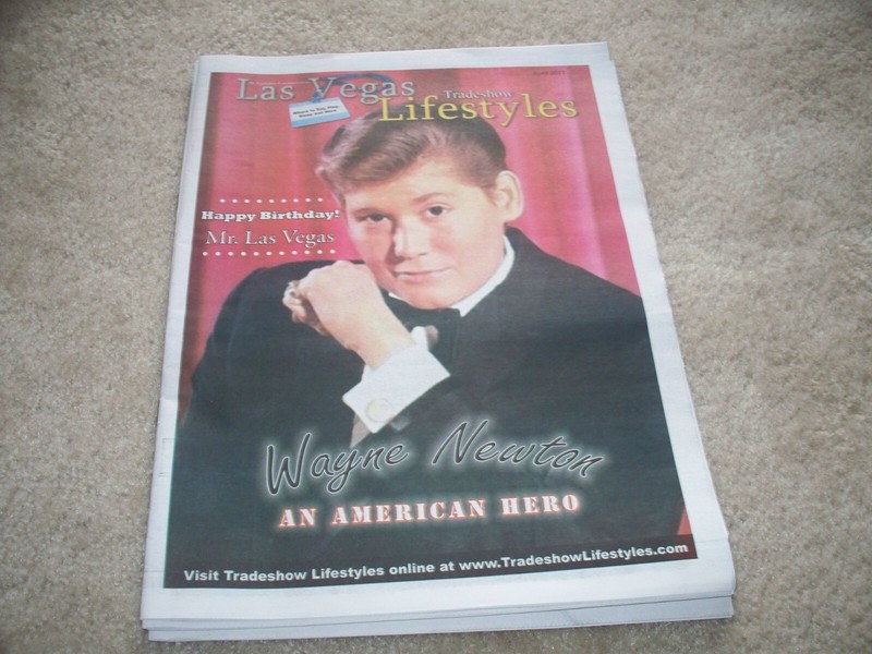 WAYNE NEWTON COVER LAS VEGAS LIFESTYLES MAGAZINE APRIL 2011