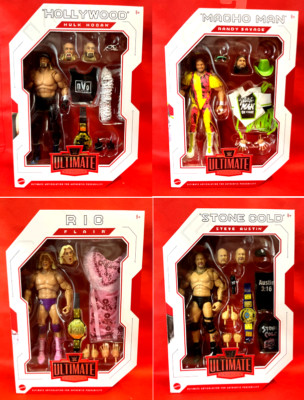 WWE Ultimate Edition HOLLYWOOD HOGAN + STONE COLD + MACHO MAN + RIC FLAIR Figure