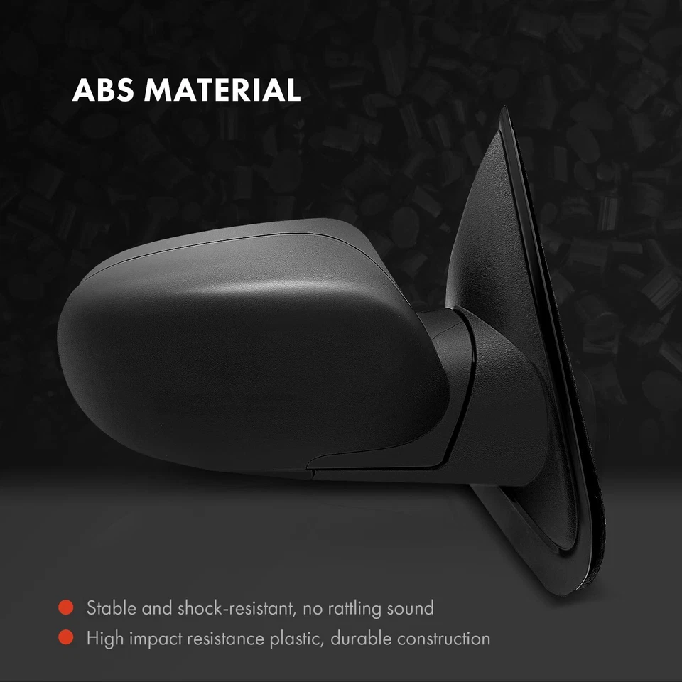 Espejo plegable manual negro con Chevy Trailblazer 02-09 GMC Envoy pasajero Foto 3 de 4