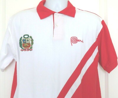 Villa Tour Peru Embroidered Men's Polo Shirt Size XL NWT