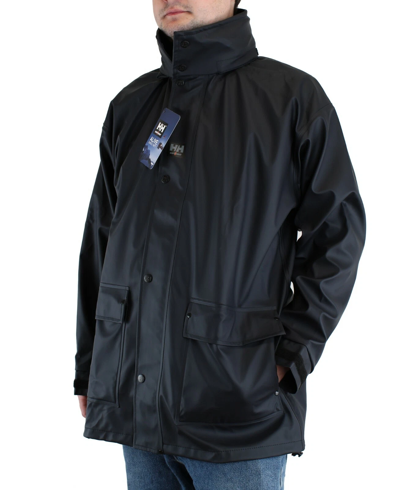 Helly Hansen Men's Jacket Impertech Deluxe Workwear Waterproof Hooded Rain Coat
Opens in a new windo