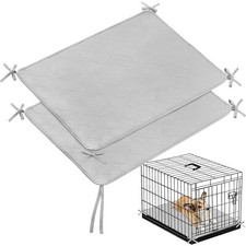 Waterproof Dog Crate Mat with Rope 2 Pack 24   X18    Washable Pee Pads for Dog...