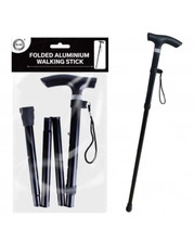 Easy Adjustable Folding Cane Flower Style & Plain Design Walking Stick UK Seller