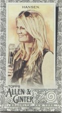 COURTNEY HANSEN 2020 Topps Allen & Ginter BLACK Mini - TELEVISION HOST - #288