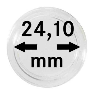 10 Lindner S22702410P Special Coin Capsules EXTRA HIGH Ø 24.1 MM Inside 4.5 MM