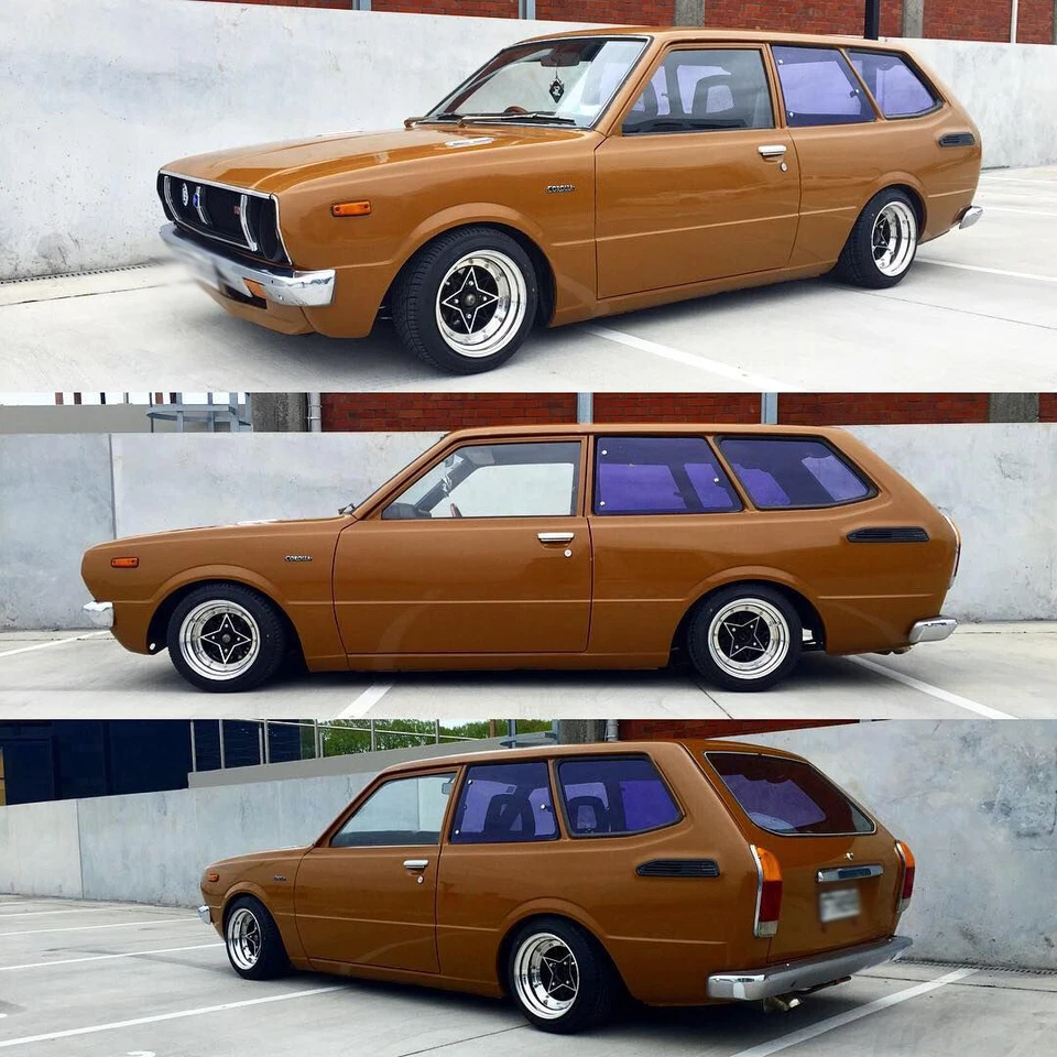 Sello de goma resistente al clima delantero trasero para Toyota Corolla KE36 2D Van Wagon 1974-79 Foto 3 de 4