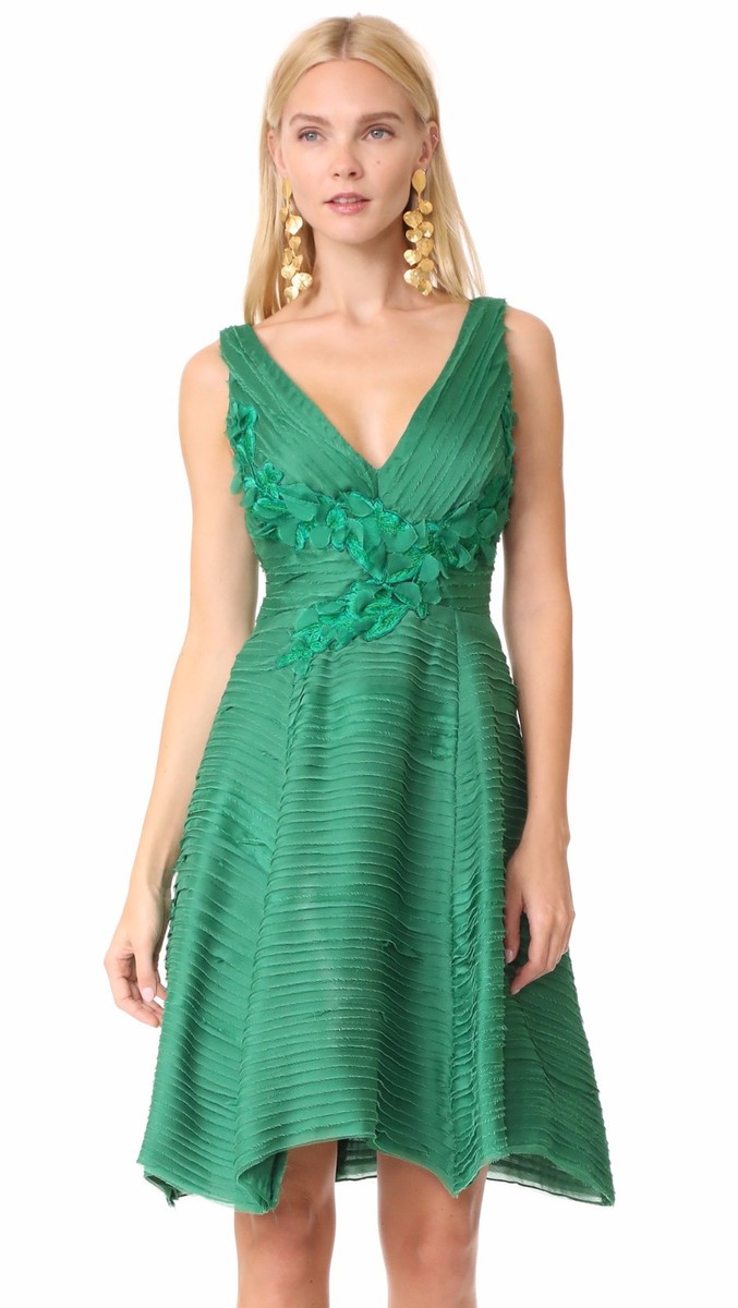 marchesa notte green dress Marchesa Notte Chartreuse Dress – Green Eyed Daisy