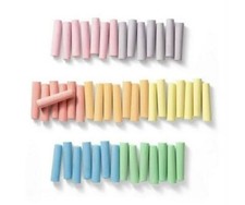 Mondo Llama 50ct Sidewalk Chalk Set with Yellow Box Washable Ages 4 NEW