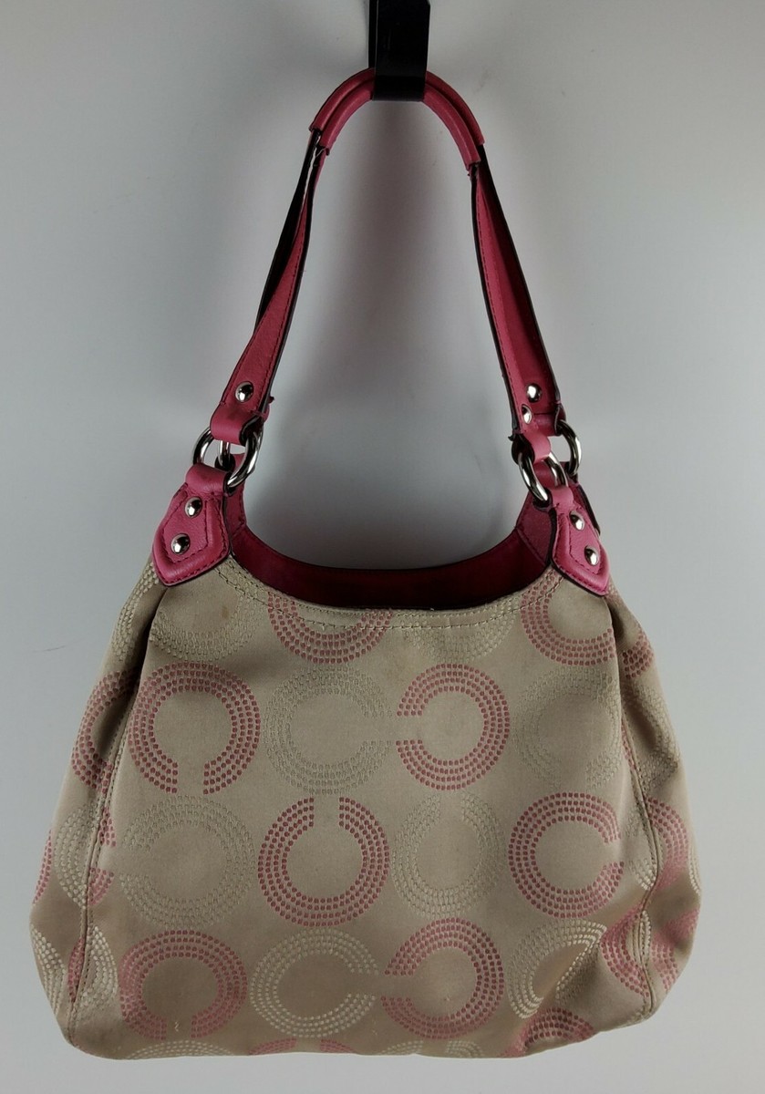 バッグ 2061 Coach Hobo Op Art Shoulder Bag 2061 Coach Hobo Op Art Shoulder Bag