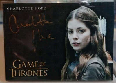 Game Of Thrones Legends Of The Realm Charlotte Hope Gold Autograph as Myranda EL