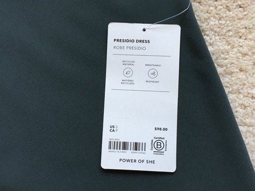 VESTIDO DE MUJER ATLETA PRESIDIO EN VERDE BALI TALLA S TOTALMENTE NUEVO CON ETIQUETAS - NO MARCADO - Imagen 9 de 13