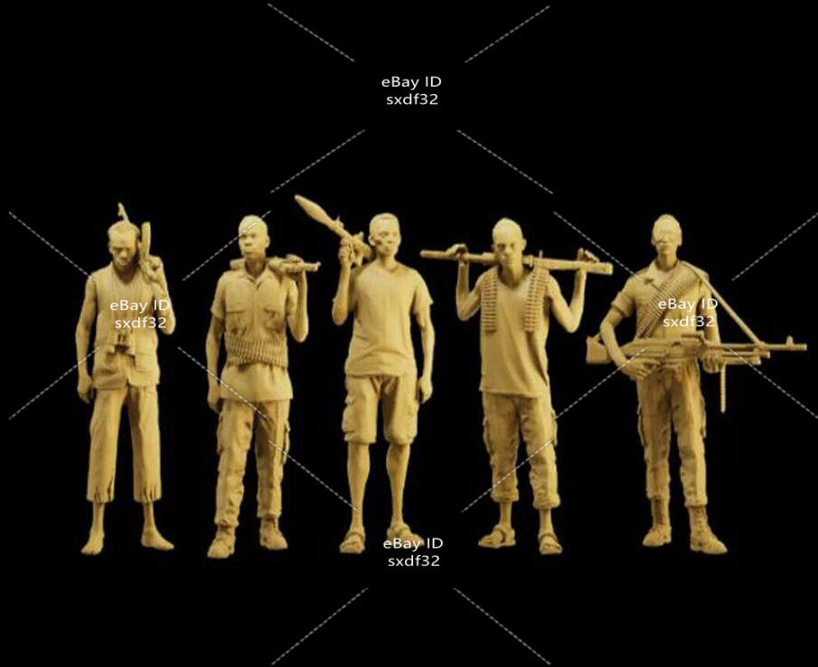 4 Figure In Miniatura 1:43 Soldato Uomo Per Scenografie Auto E Modellismo