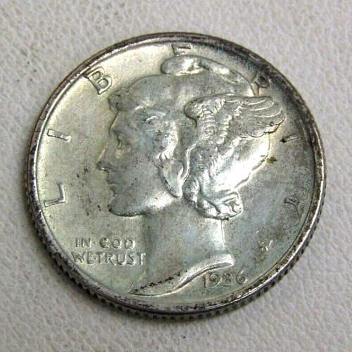 1936 P Mercury Dime -*Uncirculated*-