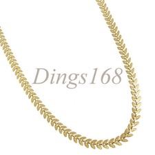 Real 18K Gold Filled Tarnish/Lead-Free Chunky Fish Tail Chain Necklace 16"- 24"