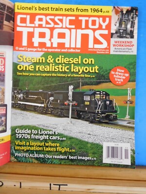 Classic Toy Trains 2014 November Steam & Diesel ON One Realistic Layout
