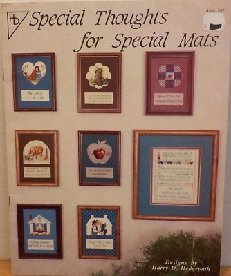 Special Thoughts For Special Mats Sampler Cross Stitch Patterns By Charles Craft