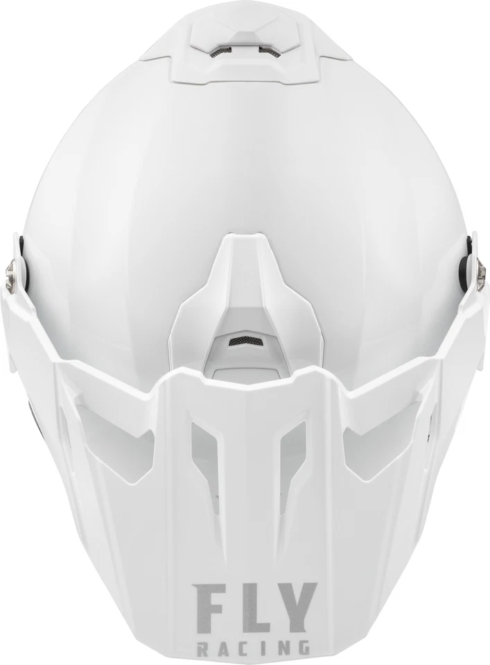 Nuevo Casco de Motocicleta Fly Racing Trekker Blanco Sólido DOT ECE Todas las Tallas Foto 4 de 4