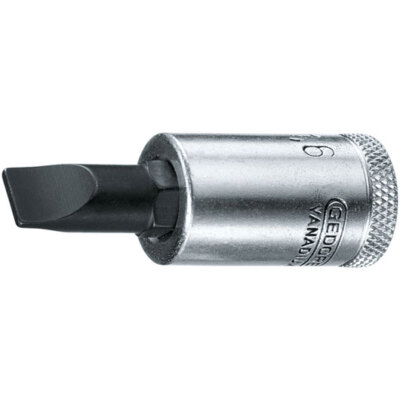 Gedore Steckschlüssel-Einsatz Schlitz 6 mm Nuss für Schlitzschrauben IS30-6 3/8''