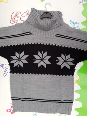 Damen Pullover Rollkragenpullover hellgrau Größe 40