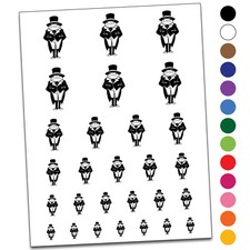 Dapper Gentleman Toad In Coat Temporary Tattoo Water Resistant Set