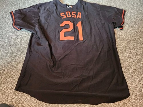 Baltimore Orioles Sammy Sosa Baseball Majestic Authentic Collection Jersey Sz 60 - Picture 4 of 5