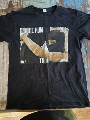 Beyonce Jay-Z On the Run Tour 2014 T-Shirt Size Medium