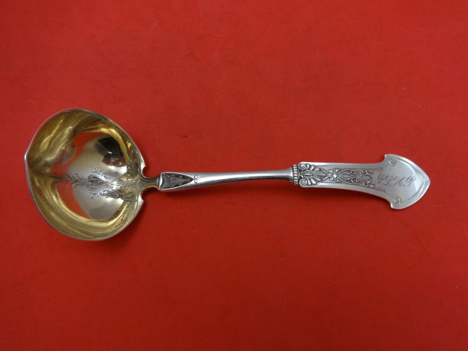 Corinthian by Gorham Sterling Silver Sauce Ladle Gold Washed 6"