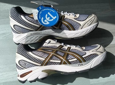 Asics GT-2150 Retro Sneakers T004N White Black Brass Mesh NEW