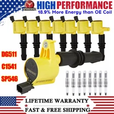 8Pack Ignition Coils & Iridium Spark Plugs For Ford F150 5.4L V8 2004-2008 DG511