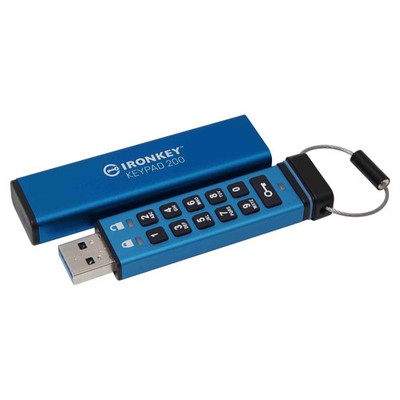Kingston IronKey Keypad 200 Verschlüsselter USB-Stick 32GB USB 3.2 Gen1 Typ A