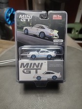 Mini GT Porsche 911 Carrera RS 2.7 Grand Prix white with blue livery