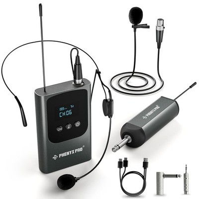Phenyx Pro Digital Wireless Microphone System Single Channel Mini Receiver