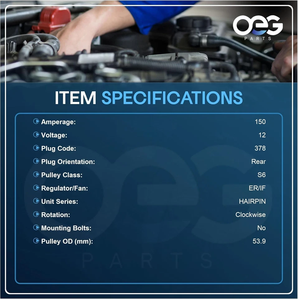 Alternador nuevo compatible con Dodge Journey V6 3,5 L 2009 2010... Foto 3 de 4