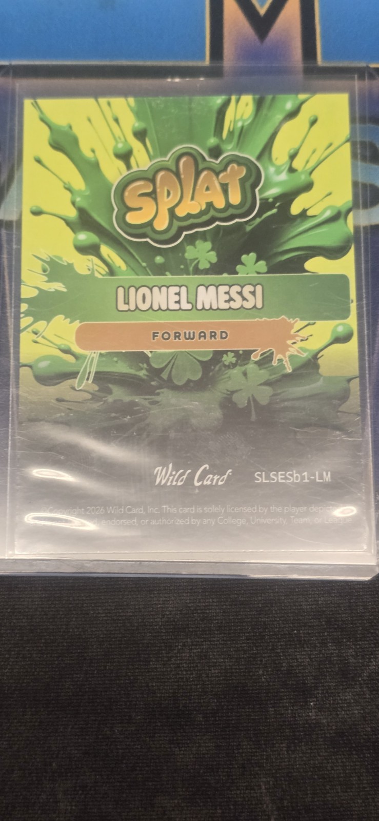2026 Wild Card  Splat Lionel Messi Green 3 /3 view 2