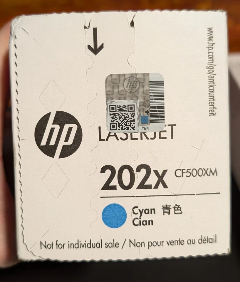 HP 202x Laserjet Cyan Yellow Magenta Black High Yield Toner Cartridge 4 Pack NEW - Image 4 of 4