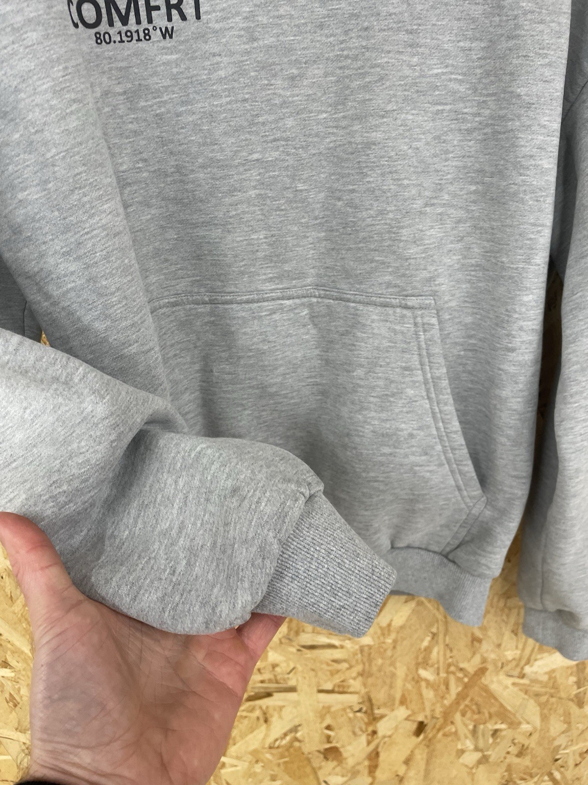 Comfrt coordinate grey viral unisex hoodie large gray oversized baggy