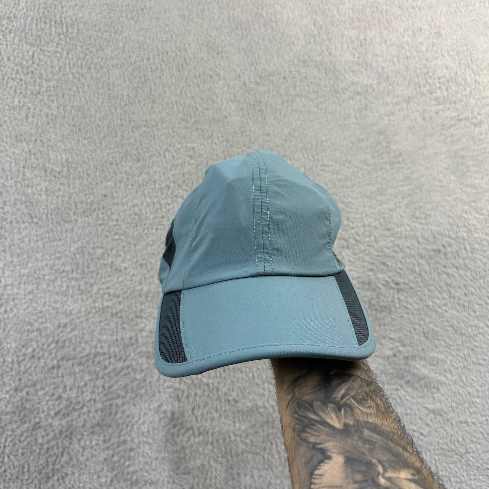 Vintage Gadiemkensd Blue Mesh Panel Adjustable Unstructured Size S/M Runner Cap image 3