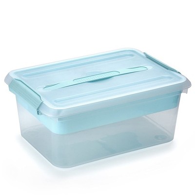 Stack & Carry Box Clear Plastic Storage Container Stackable Home Utility Box Wit