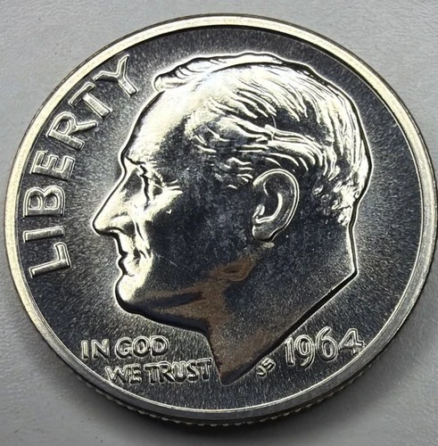 1964 Proof Silver Roosevelt Dime T47