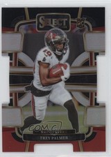 2023 Panini Select Concourse Black & Red Prizm Die-Cut Trey Palmer #94 01i1