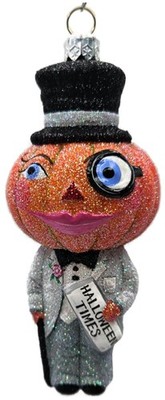 Patricia Breen Mon Oncle Halloween Times Orange Pumpkin Christmas Tree Ornament