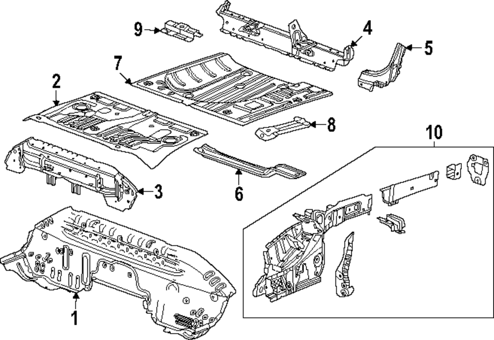 Genuine GM Lower Cross-Member 60003755