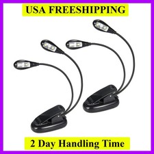 Music Stand Light 2Pack, Music Stand Light Clip On, Book Lights USB and AAA B...