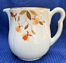 VTG Hall Superior Autumn Leaf Pattern  40 oz. Pitcher or Utility Jug ~ 5.5 X 7"