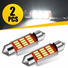 2x 6418 C5w 36mm Festoon Led License Plate Tag Light Bulb 6000k Bright White