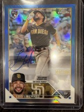 2023 Topps Chrome Luis Liberato RC Auto Blue Refractor /150 Padres RA-LL NM