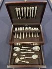 Angelique International Sterling Silver 8 Piece Total of 48 Pieces Flatware Set