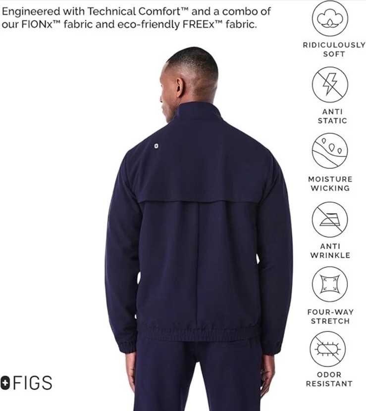 Figs Technical Cobaki Performance Scrub Jacket Fu… - image 12